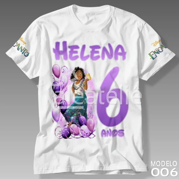 Camiseta Encanto Disney Mirabel Festa Personalizada