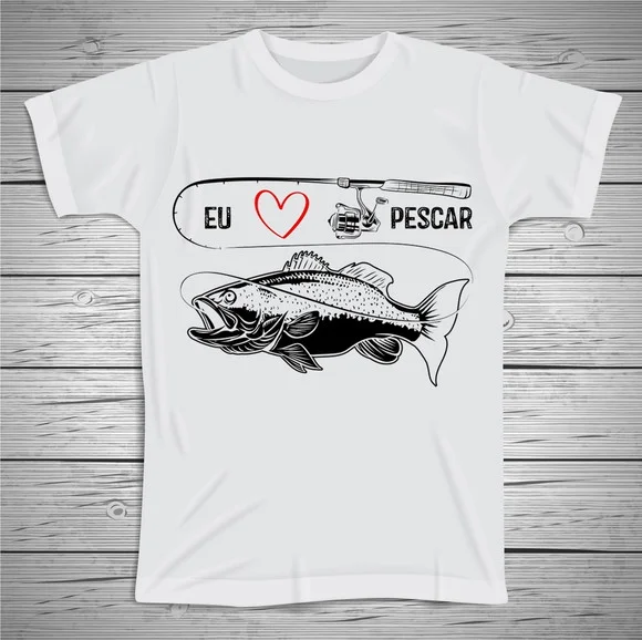 Camiseta Eu Amo Pescar