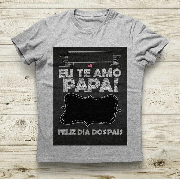 Camiseta Eu Te Amo Papai Personalizada com Foto