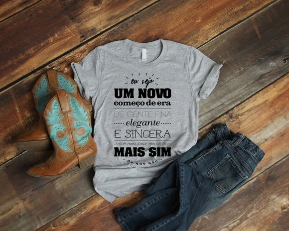 Camiseta Eu Vejo Um Novo Começo de Era