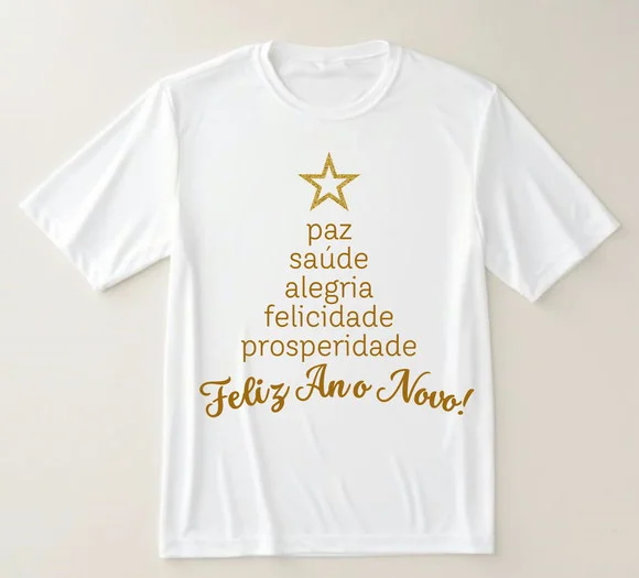 Camiseta Feliz Ano Novo