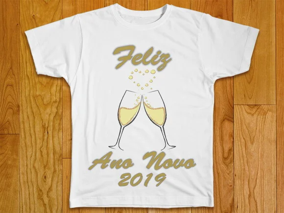 Camiseta Feliz Ano Novo