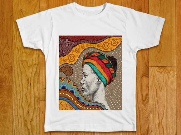 Camiseta Feminina Afro