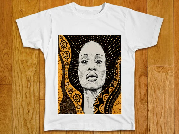 Camiseta Feminina Afro