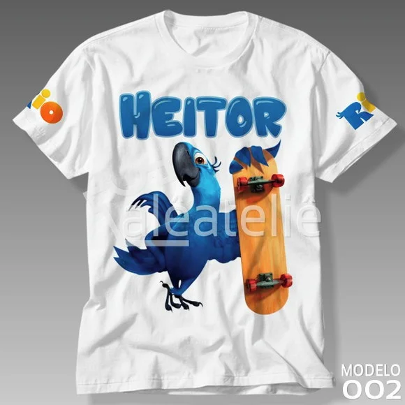 Camiseta Filme Rio Personalizada