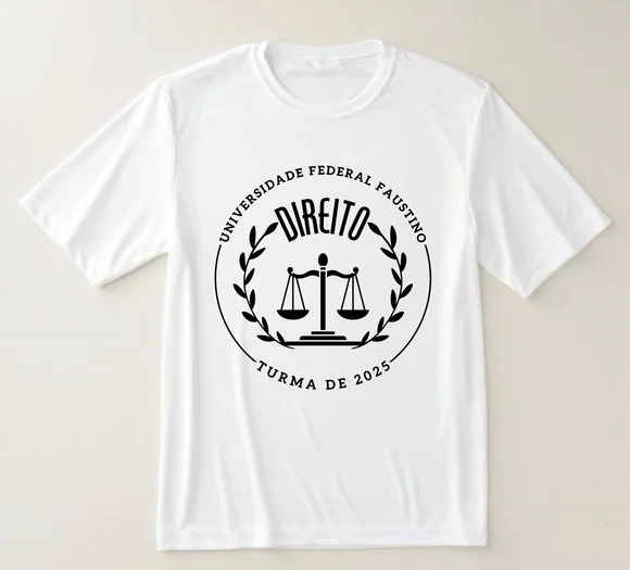 Camiseta Formatura Direito Personalizada com Nome e Ano