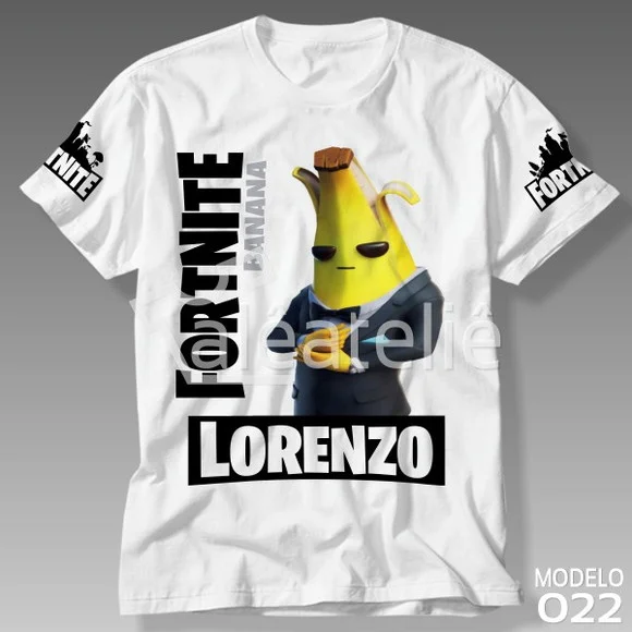 Camiseta Fortnite Agente Banana Skin Battle Personalizada