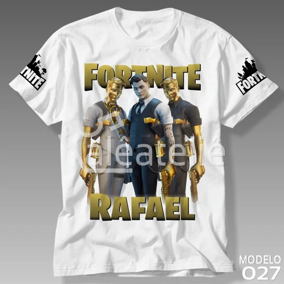 Camiseta Fortnite Midas Skin Battle Royale Personalizada