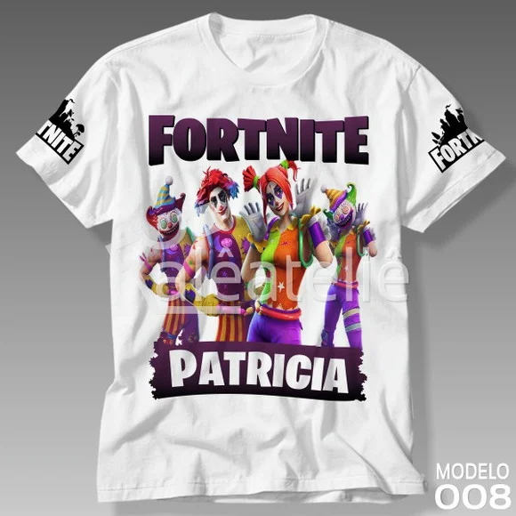 Camiseta Fortnite Nite Nite Battle Royale Personalizada