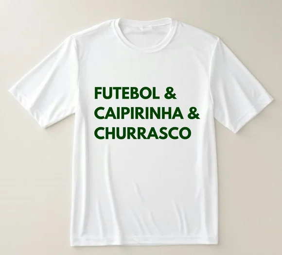 Camiseta Futebol Caipirinha e Churrasco
