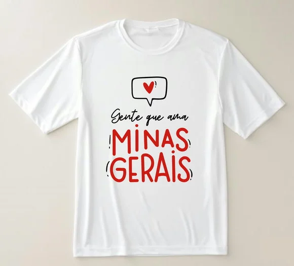Camiseta Gente Que Ama Minas Gerais