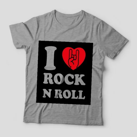 Camiseta I Love Rock'n Roll