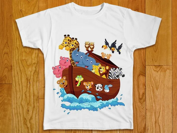 Camiseta Infantil Arca de Noé