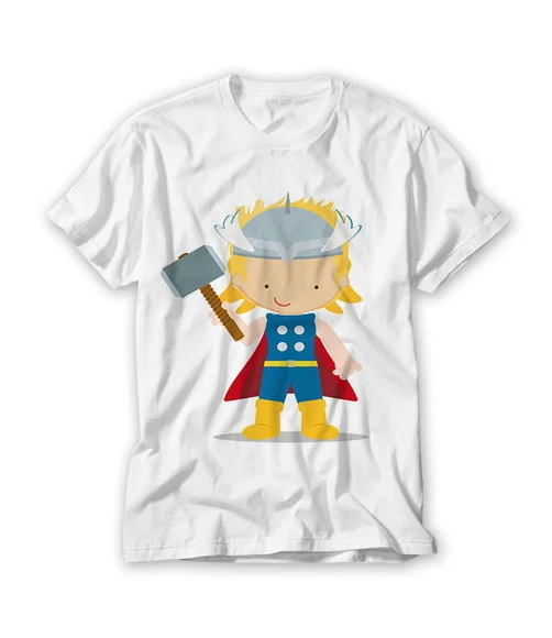 Camiseta Infantil Mascotes Super Heróis - Thor