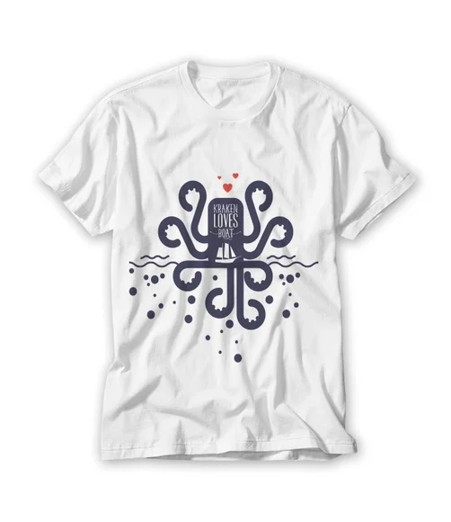 Camiseta Kraken Loves Boat