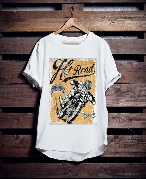 Camiseta Longline Motociclismo