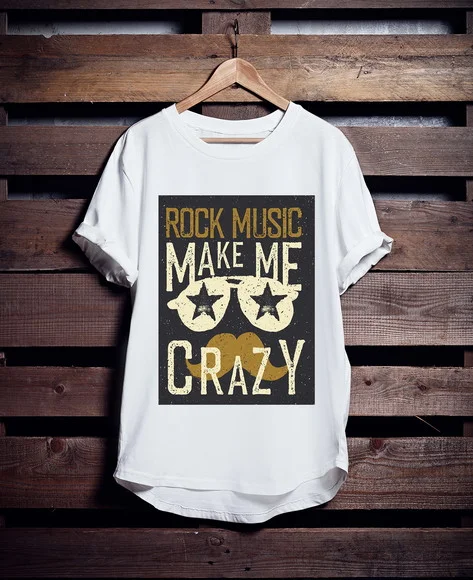 Camiseta Longline Rock Music
