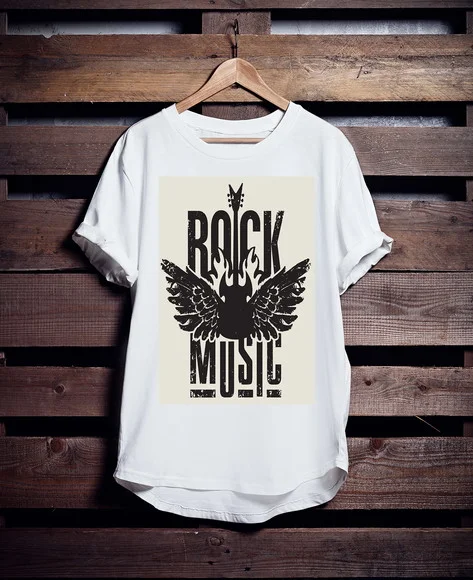 Camiseta Longline Rock Music