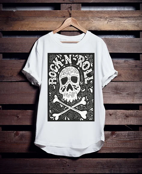 Camiseta Longline Rock N Roll