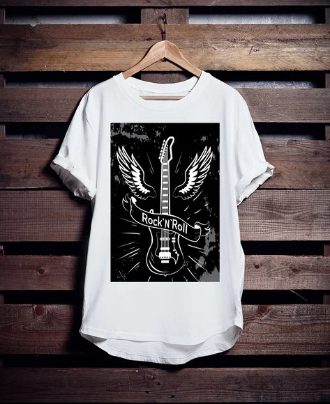 Camiseta Longline Rock N Roll