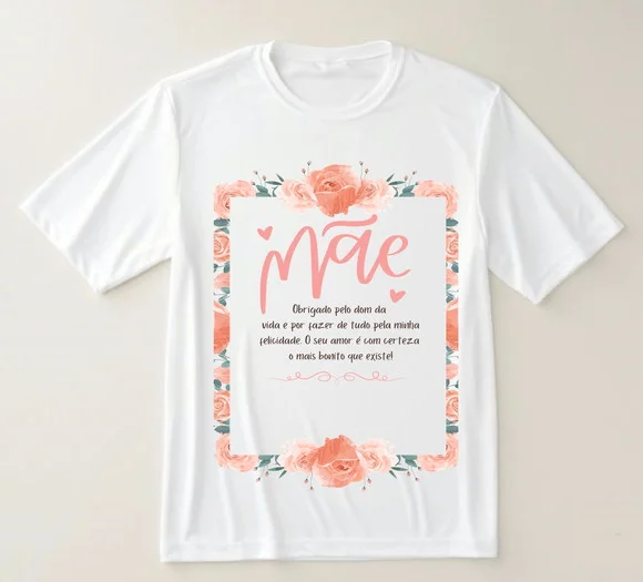 Camiseta Mãe com Mensagem
