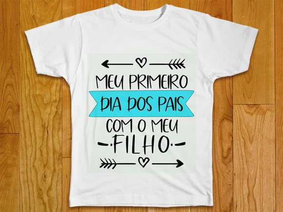 Camiseta Meu Primeiro Dia dos Pais com meu Filho