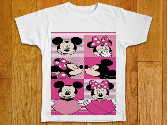 Camiseta Mickey e Minnie