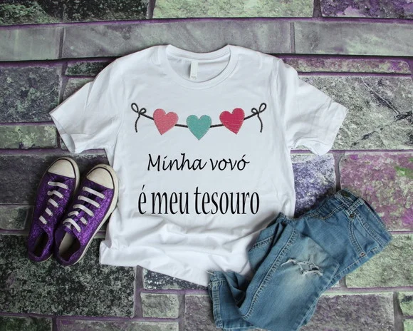 Camiseta Minha Vovò É Meu Tesouro