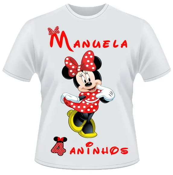 Camiseta Minnie vermelha
