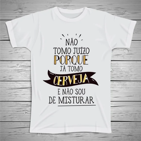 Camiseta Não Tomo Água