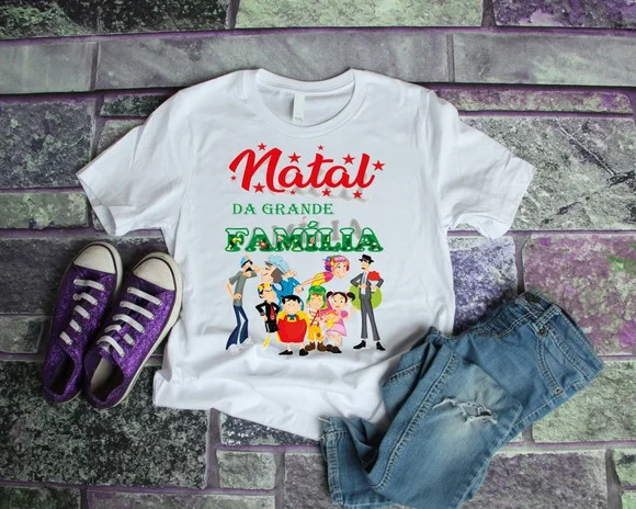 Camiseta Natal da Família