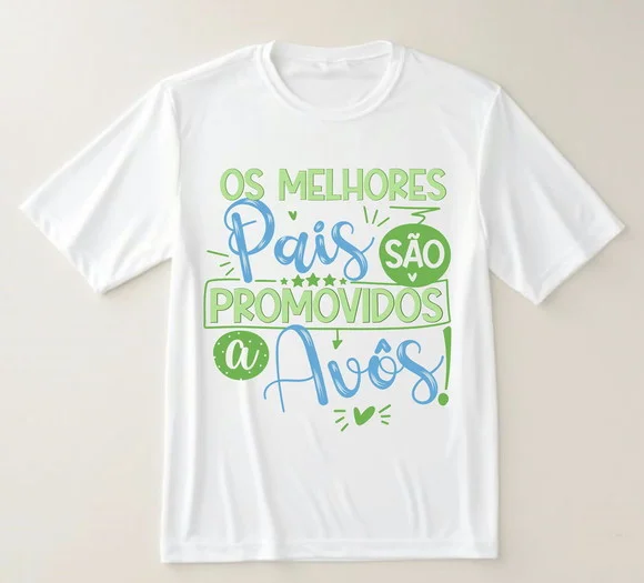 Camiseta os Melhores Pais São Promovidos a Avôs