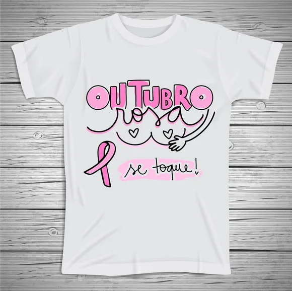 Camiseta Outubro Rosa