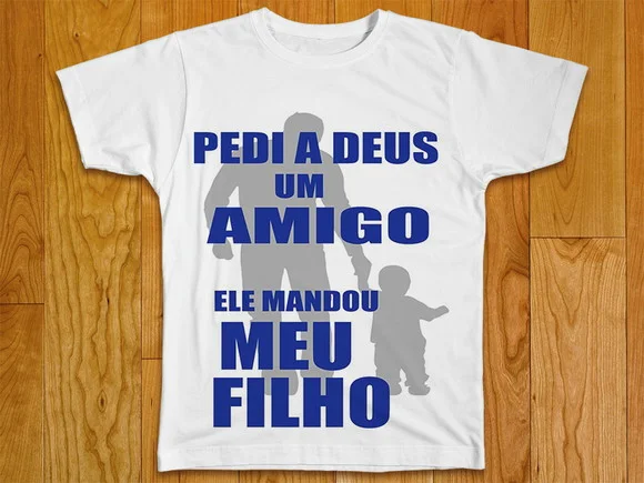Camiseta Pedi a Deus Um Amigo