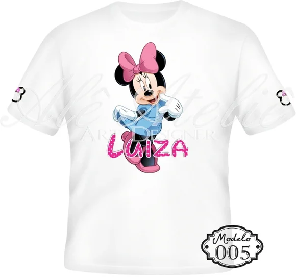 Camiseta Minnie Mouse Personalizada
