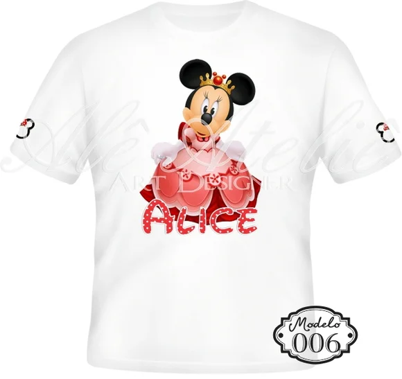 Camiseta Minnie Mouse Personalizada