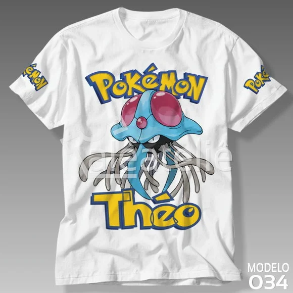 Camiseta Pokemon Tentacruel Infantil Adulo Personalizada