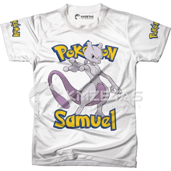 Blusa Pokemon Mewtwo Infantil Adulo Personalizada