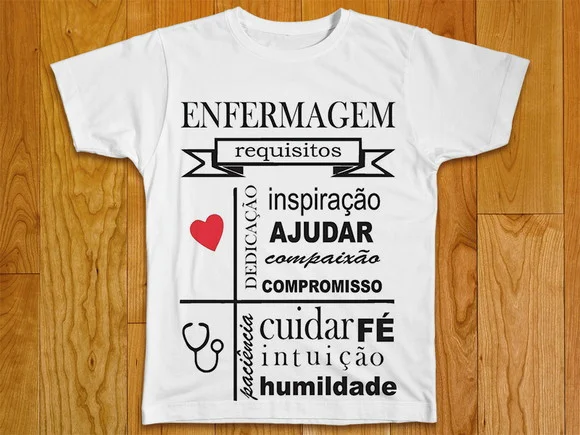 Camiseta Profissão Enfermagem