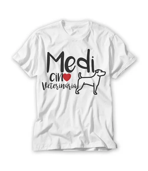 Camiseta Profissão -Medicina Veterinária