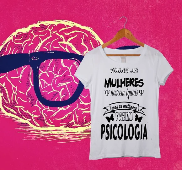 Camiseta Profissão - Psicologia