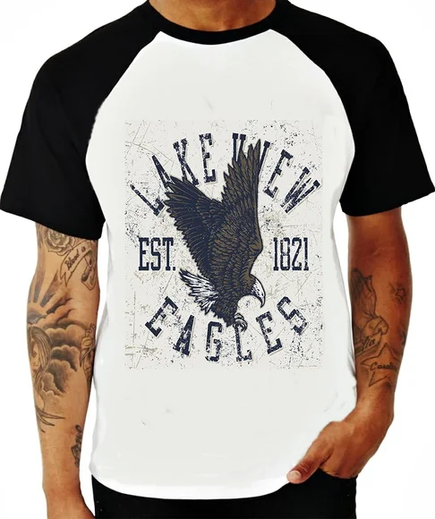 Camiseta Raglan Lake View Eagles