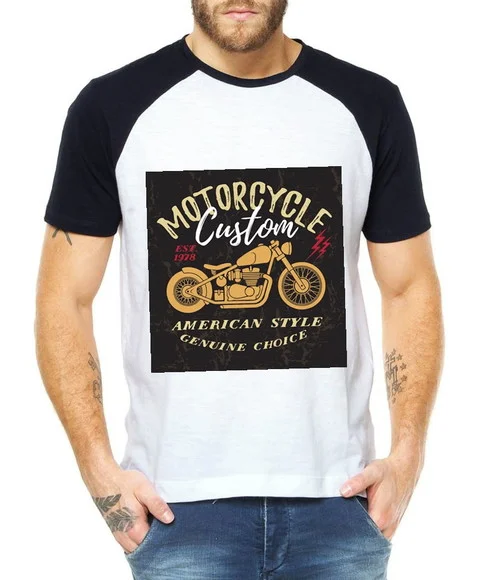 Camiseta Raglan Motorcycle