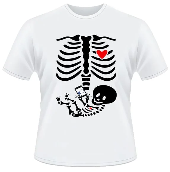 Camiseta Raio X - bebe esqueleto