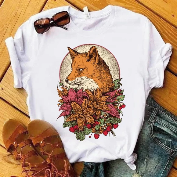 Camiseta Raposa Floral