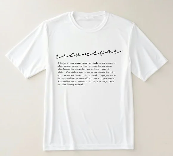 Camiseta Recomeçar