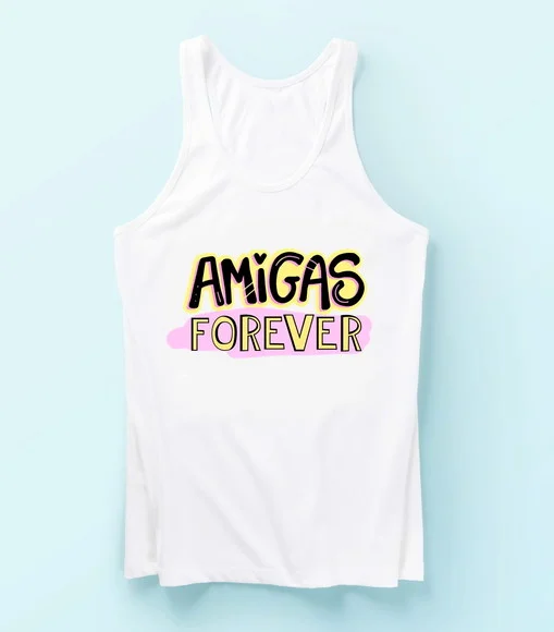 Camiseta Regata Feminina Amigas