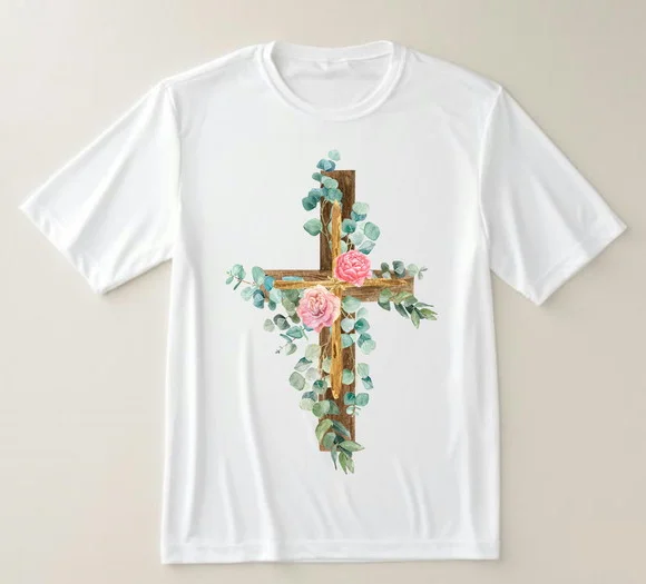 Camiseta Religiosa Cruz Florida