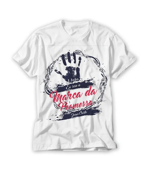 Camiseta Religiosa Eu Sou a Marca da Promessa