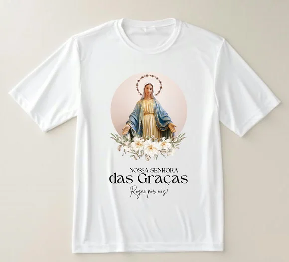 Camiseta Religiosa Nossa Senhora das Graças